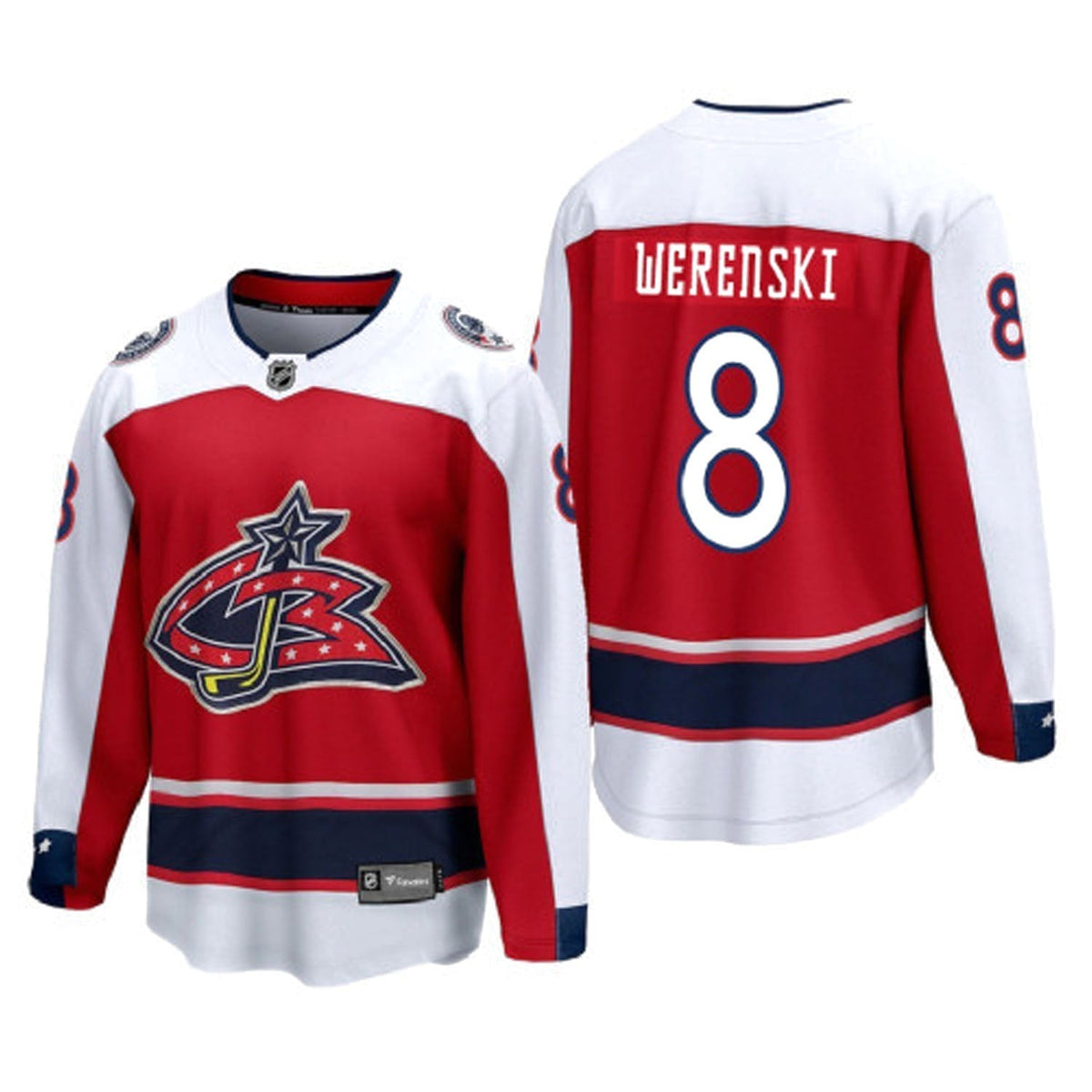 Zach Werenski Columbus Blue Jackets 8 Jersey
