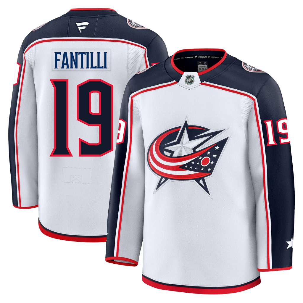 Adam Fantilli Columbus Blue Jackets Fanatics Premium Away Jersey