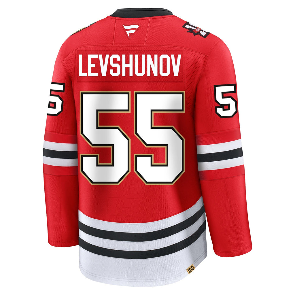 Artyom Levshunov Chicago Blackhawks Fanatics Centennial Premium Jersey