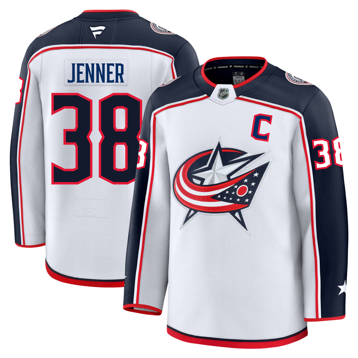Boone Jenner Columbus Blue Jackets Fanatics Premium Away Jersey