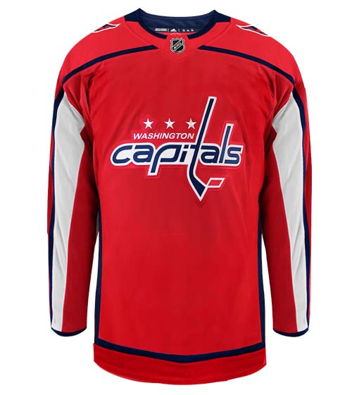 Customizable Washington Capitals Adidas Primegreen Authentic NHL Hockey Jersey