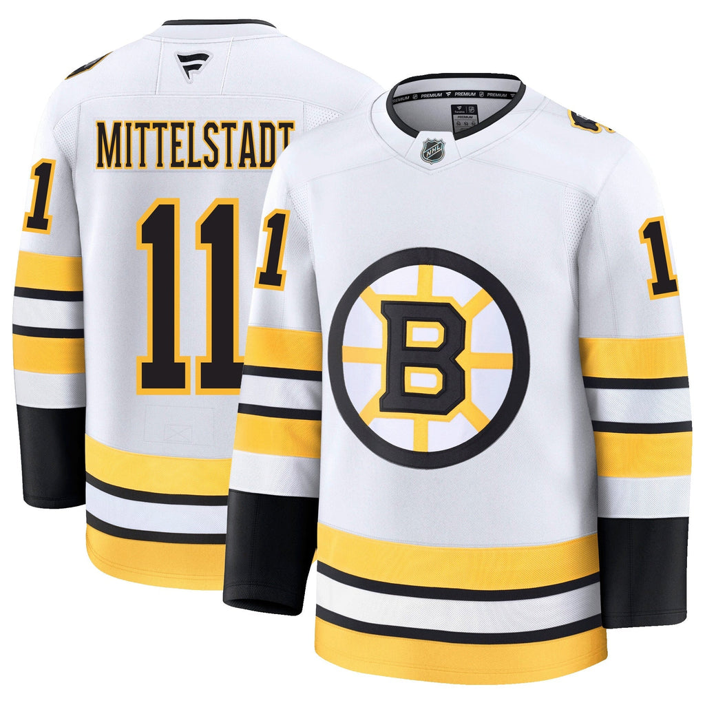 Casey Mittelstadt Boston Bruins Fanatics Away Premium Jersey