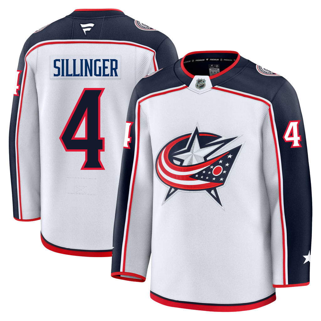 Cole Sillinger Columbus Blue Jackets Fanatics Premium Away Jersey