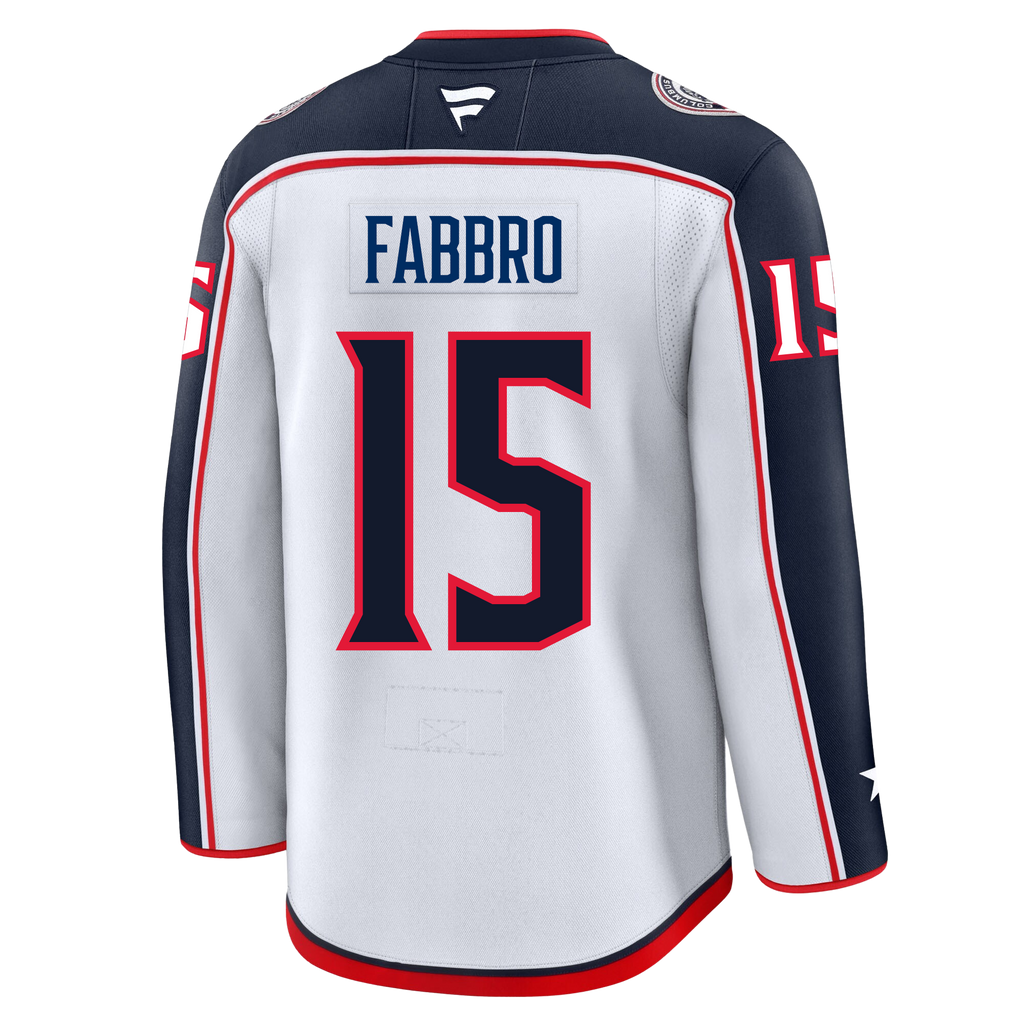 Dante Fabbro Columbus Blue Jackets Fanatics Premium Away Jersey