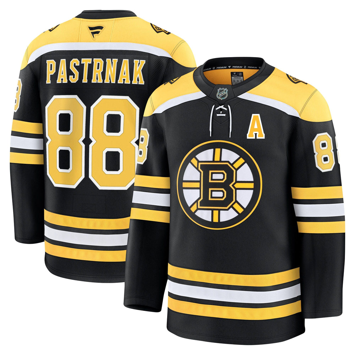 David Pastrnak Boston Bruins Fanatics Premium Home Jersey