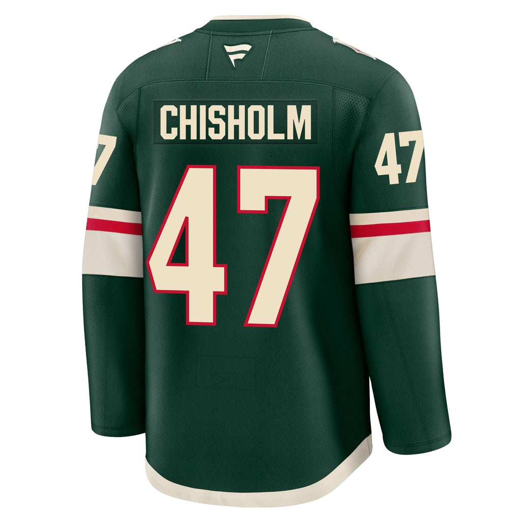 Declan Chisholm Minnesota Wild Fanatics Premium Home Jersey