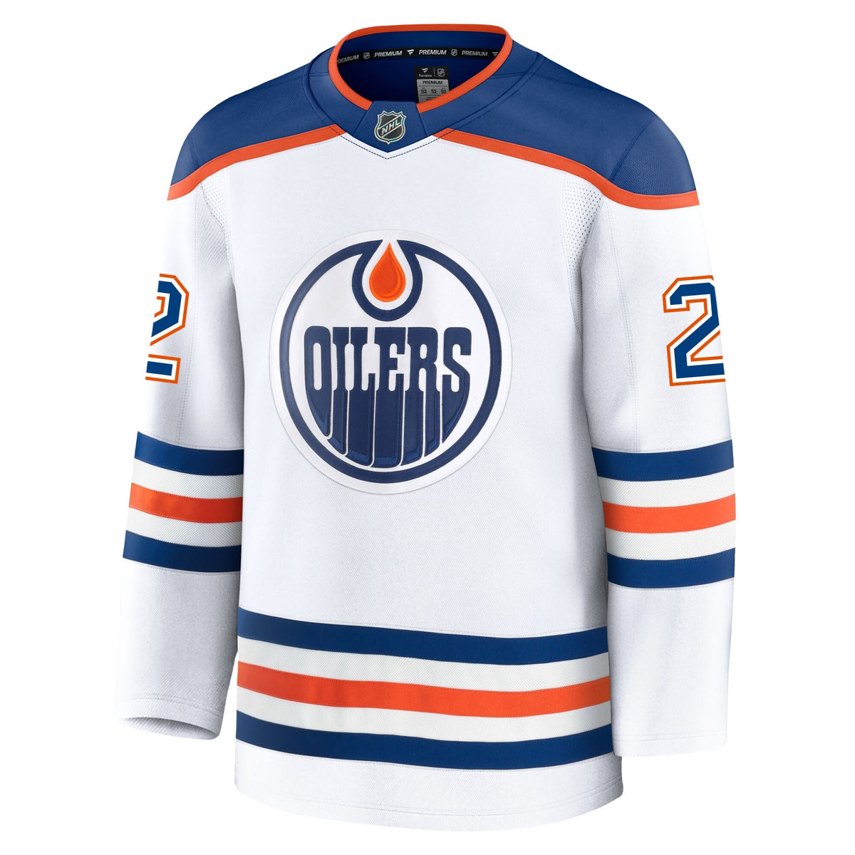 Evan Bouchard Edmonton Oilers Fanatics Premium Away Jersey