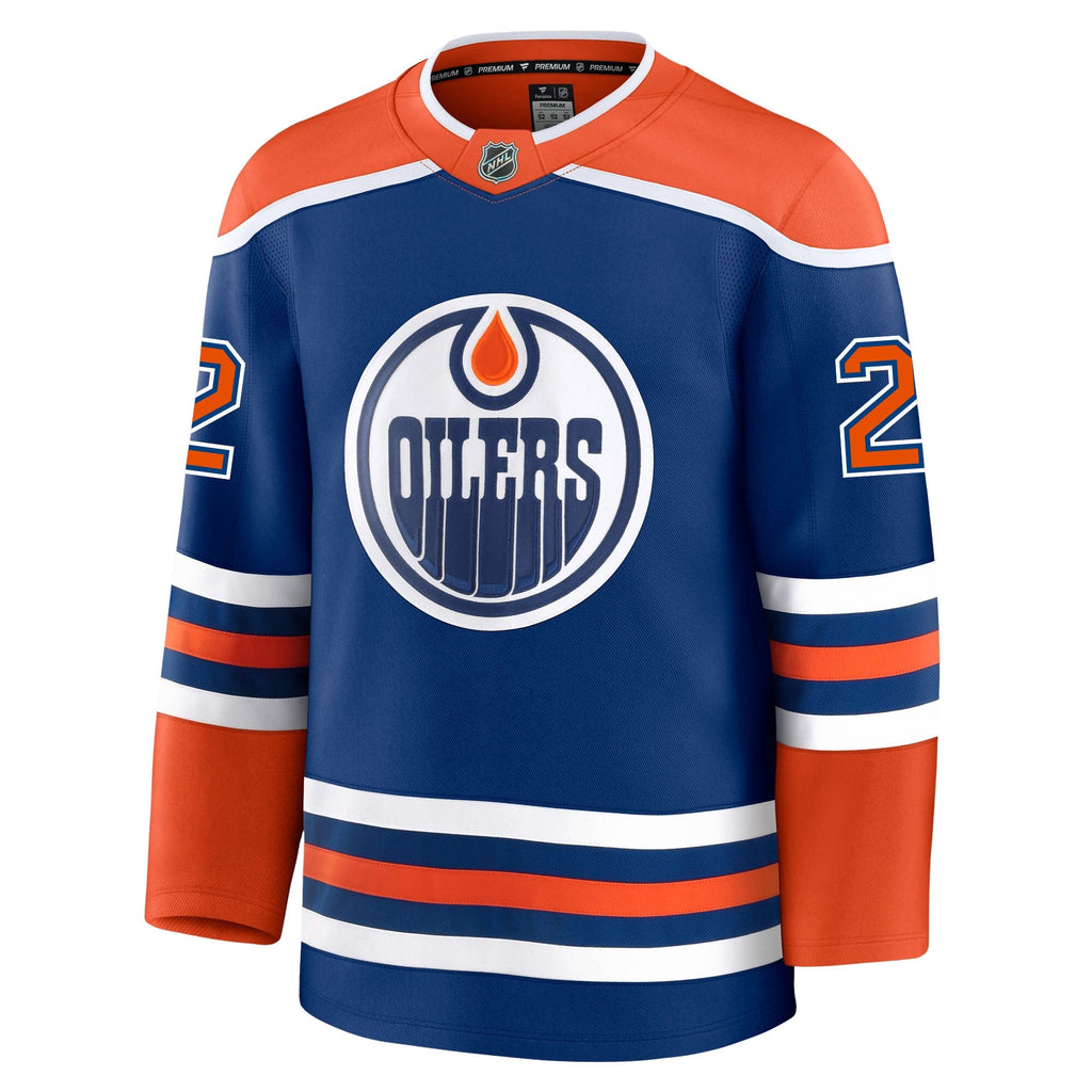 Evan Bouchard Edmonton Oilers Fanatics Premium Home Jersey