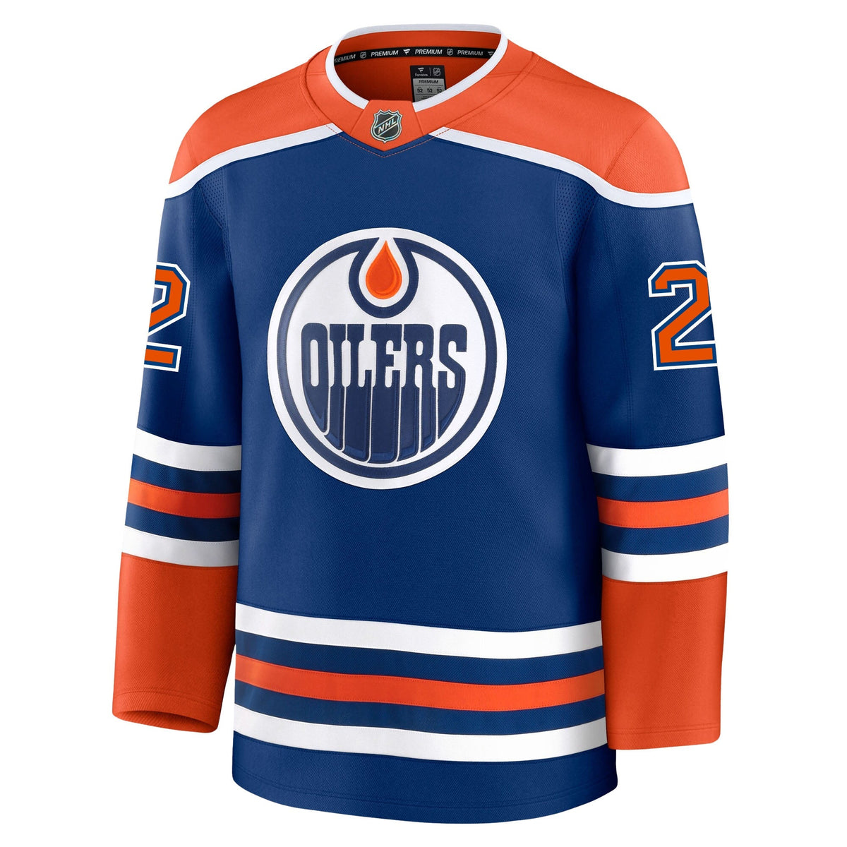 Evan Bouchard Edmonton Oilers Fanatics Premium Home Jersey