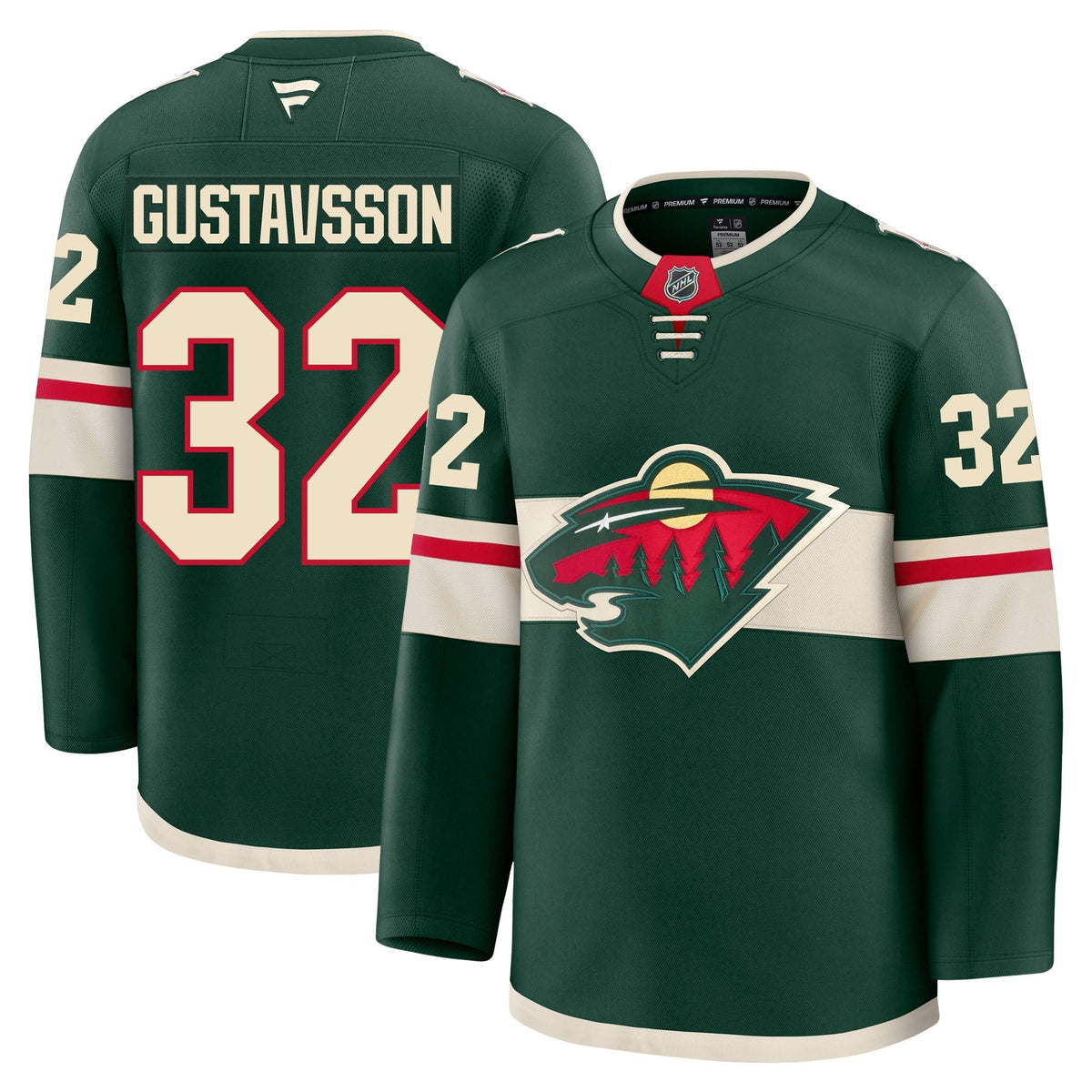 Filip Gustavsson Minnesota Wild Fanatics Premium Home Jersey