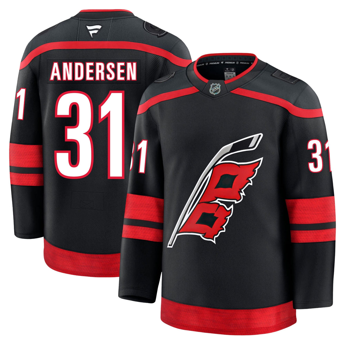 Frederik Andersen Carolina Hurricanes Fanatics Premium Home Jersey
