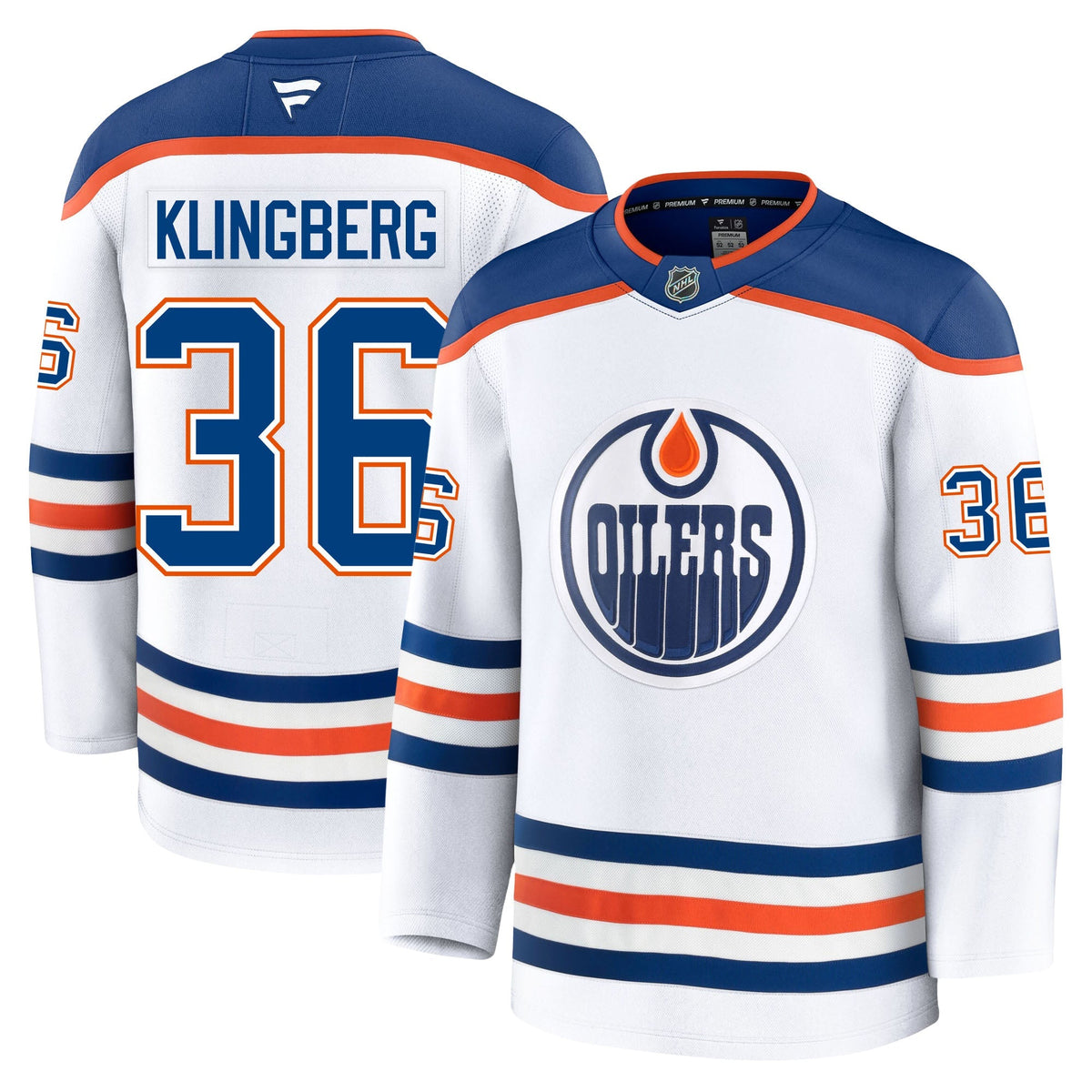 John Klingberg Edmonton Oilers Fanatics Premium Away Jersey