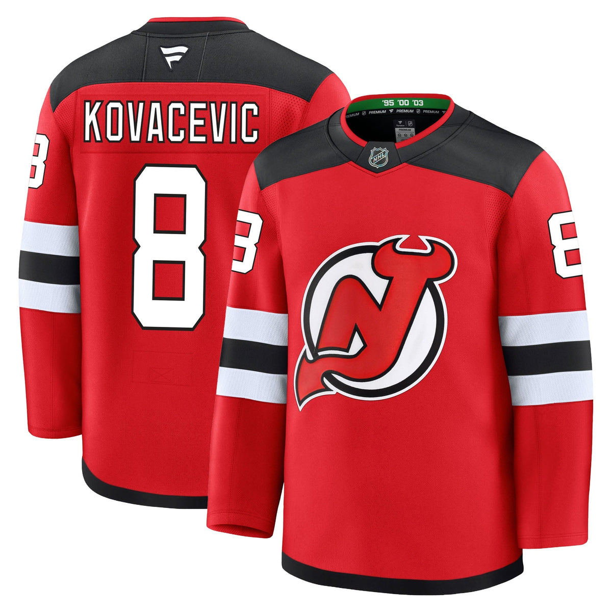 Johnathan Kovacevic New Jersey Devils Fanatics Premium Home Jersey