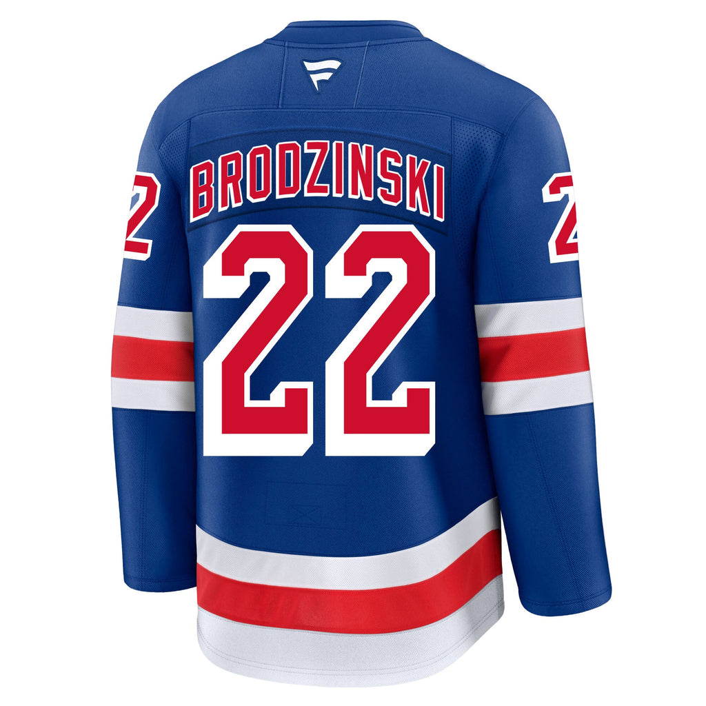 Jonny Brodzinski New York Rangers Fanatics Premium Home Jersey