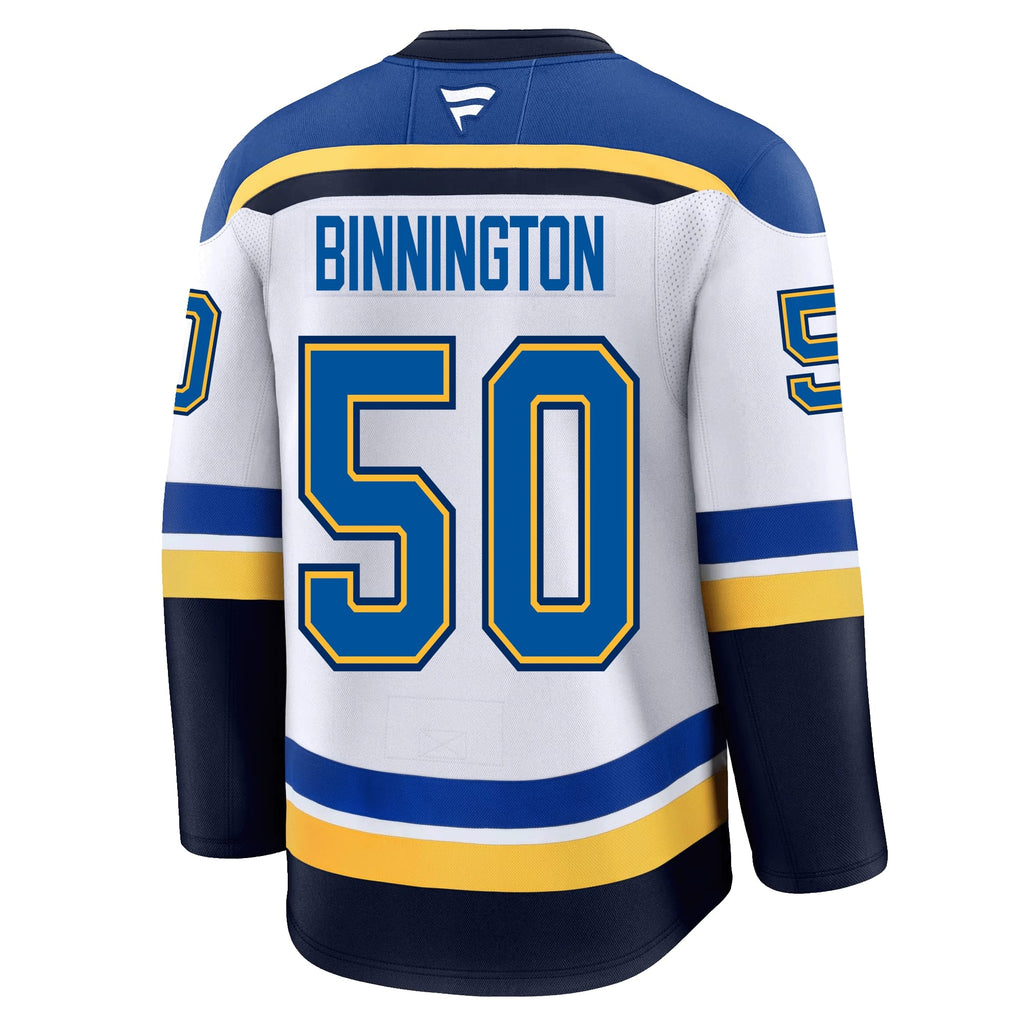 Jordan Binnington St. Louis Blues Fanatics Premium Away Jersey