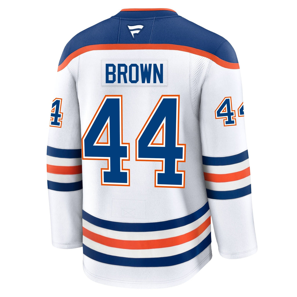 Joshua Brown Edmonton Oilers Fanatics Premium Away Jersey