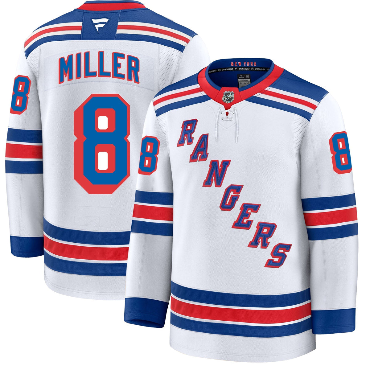 J.T. Miller New York Rangers Fanatics Premium Away Jersey
