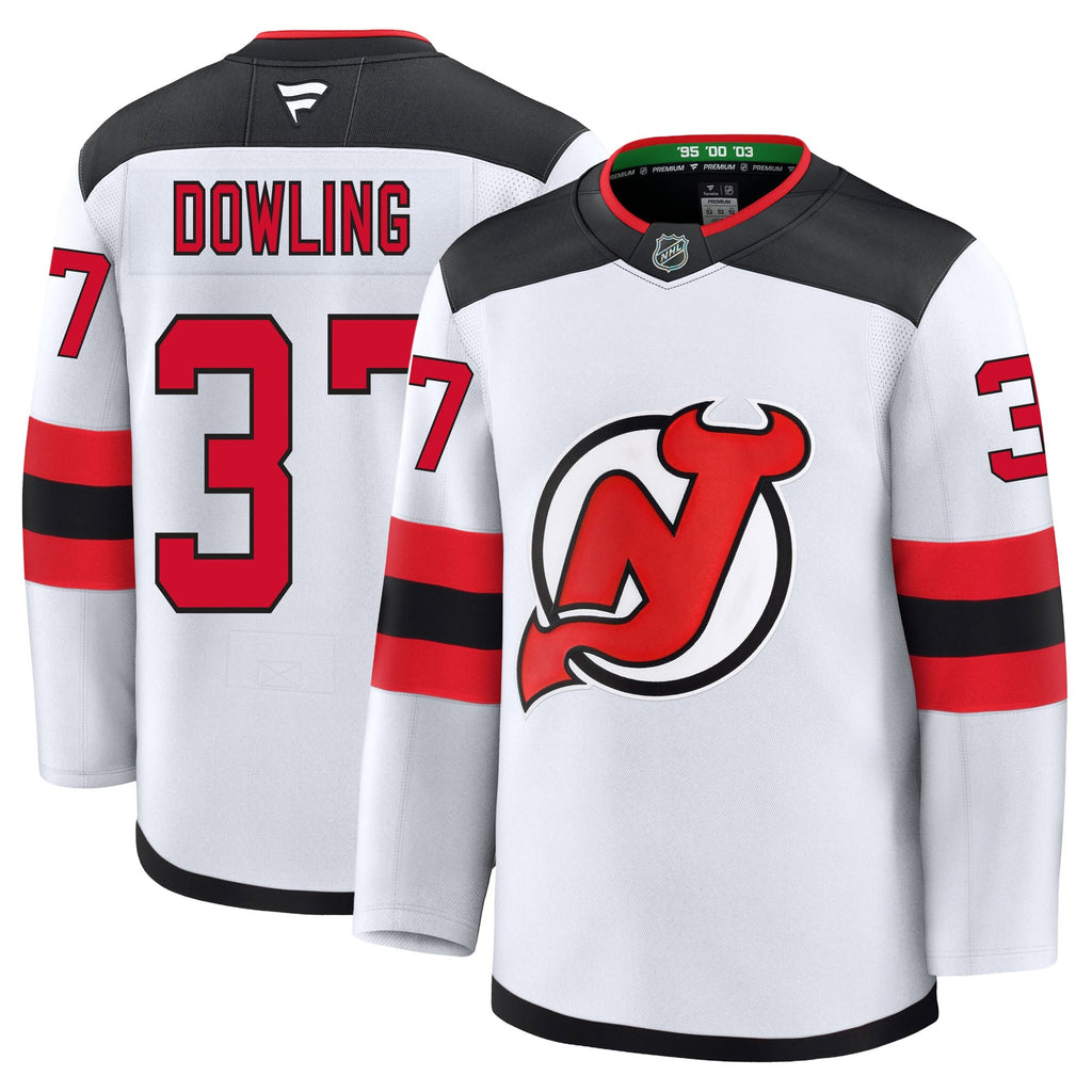 Justin Dowling New Jersey Devils Fanatics Premium Away Jersey