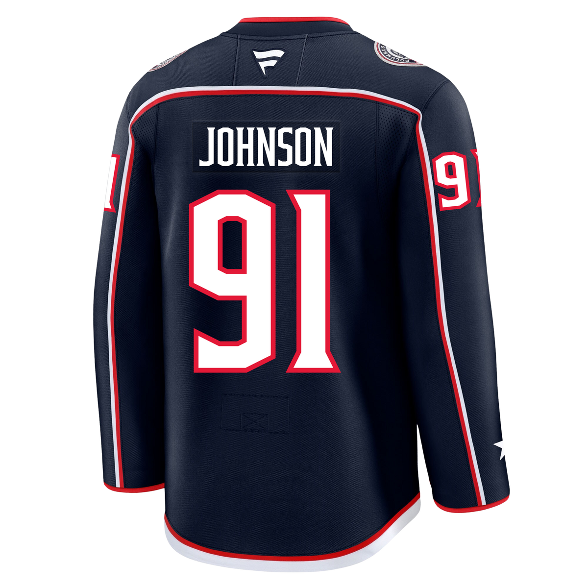 Kent Johnson Columbus Blue Jackets Fanatics Premium Home Jersey
