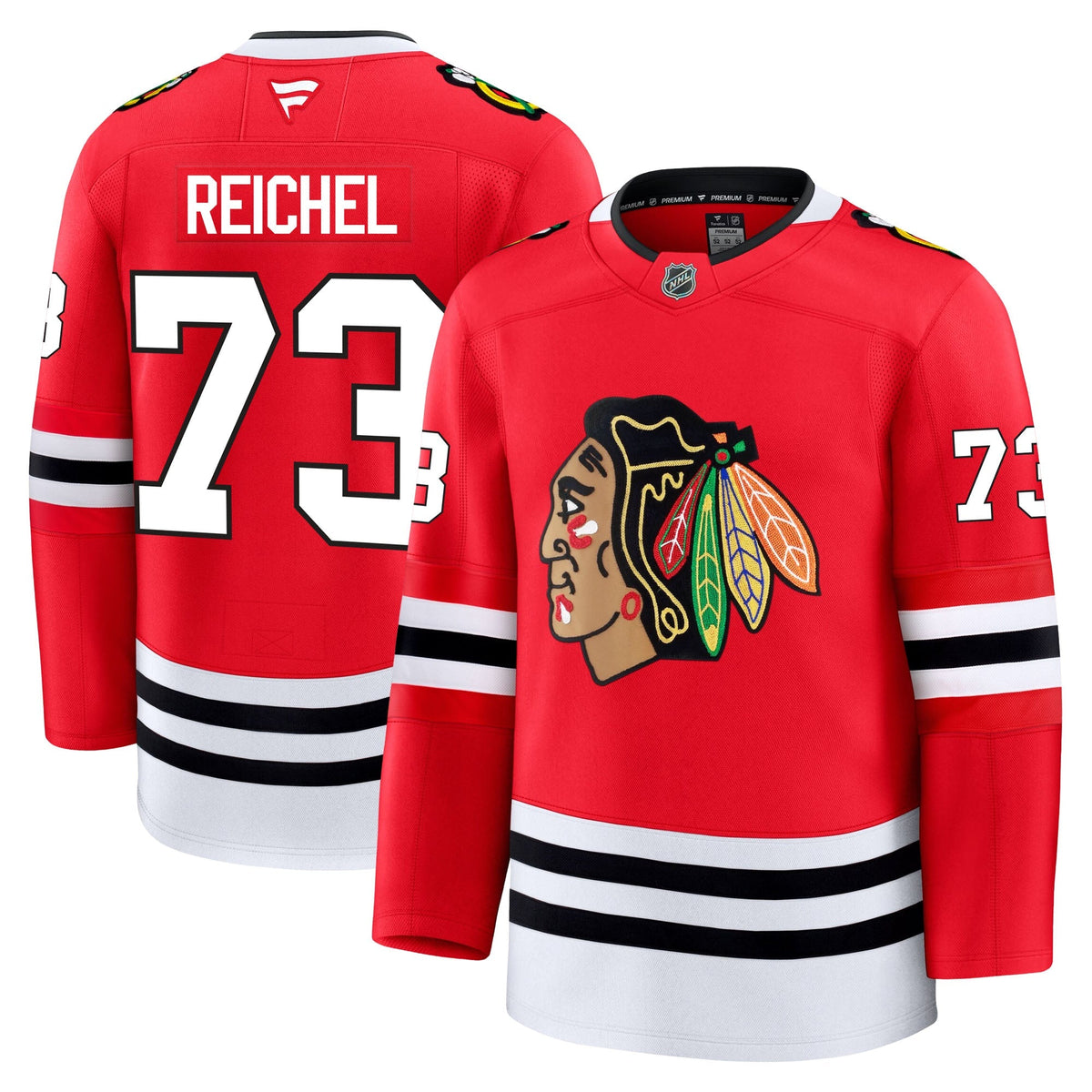Lukas Reichel Chicago Blackhawks Fanatics Premium Home Jersey