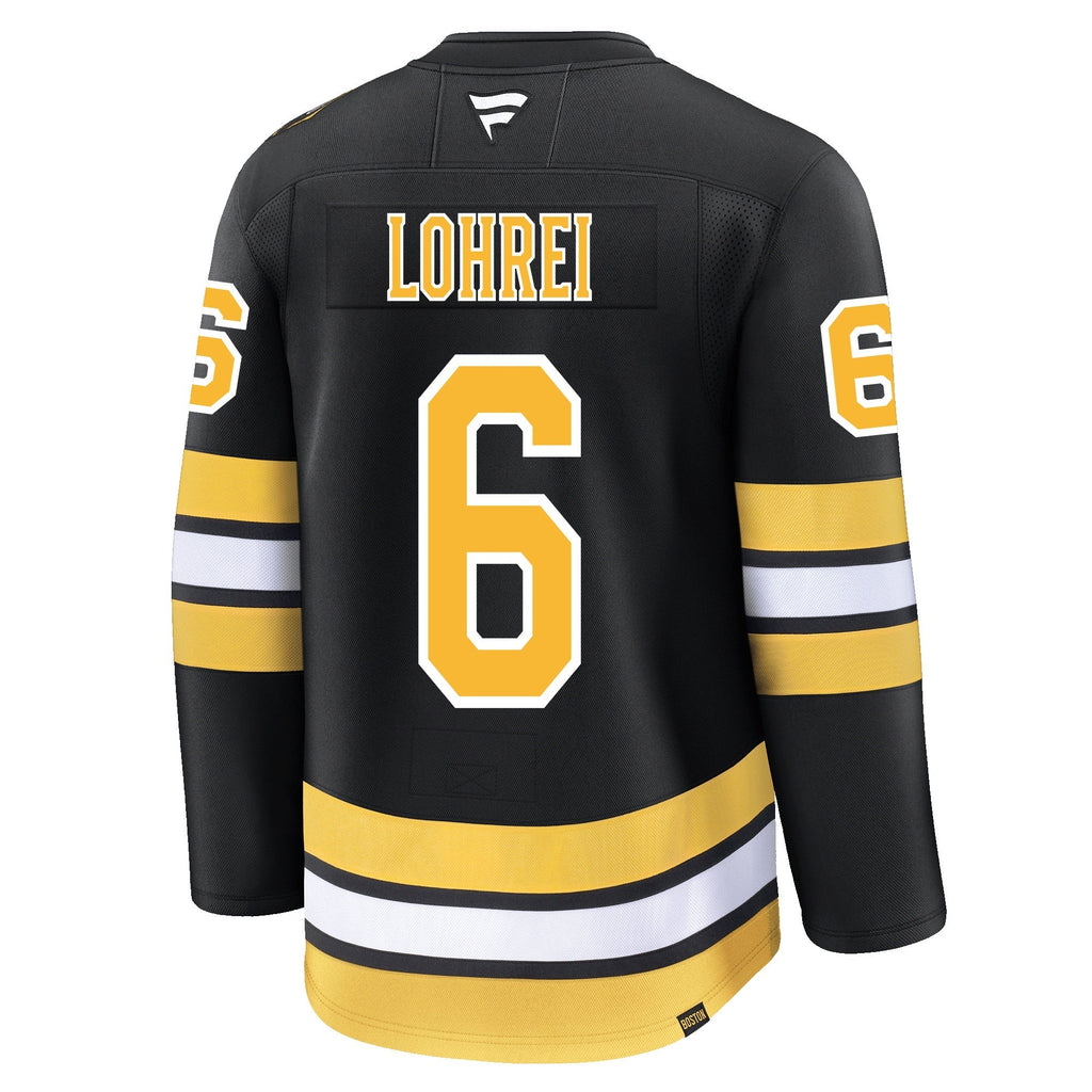 Mason Lohrei Boston Bruins Fanatics Home Premium Jersey