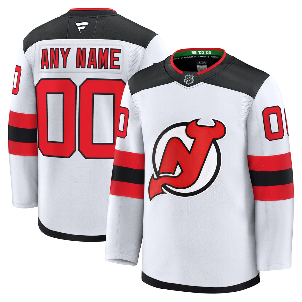 Customizable New Jersey Devils 2024 Fanatics Premium Official NHL AWAY Jersey