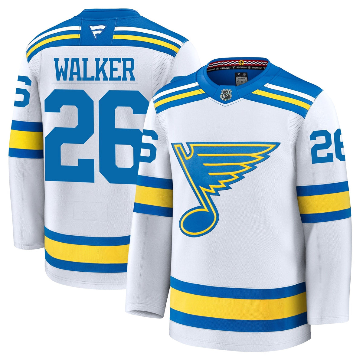 Nathan Walker St Louis Blues Fanatics Away Premium Jersey