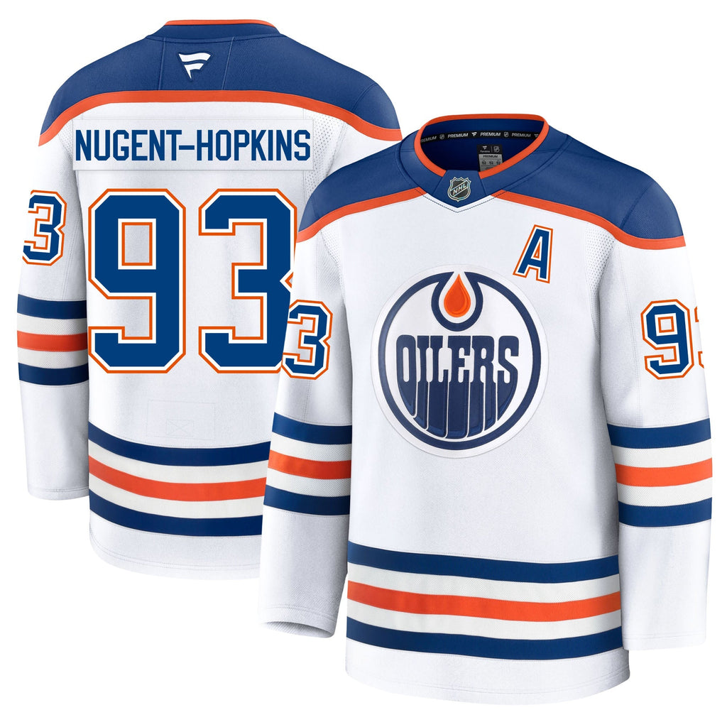 Ryan Nugent Hopkins Edmonton Oilers Fanatics Premium Away Jersey