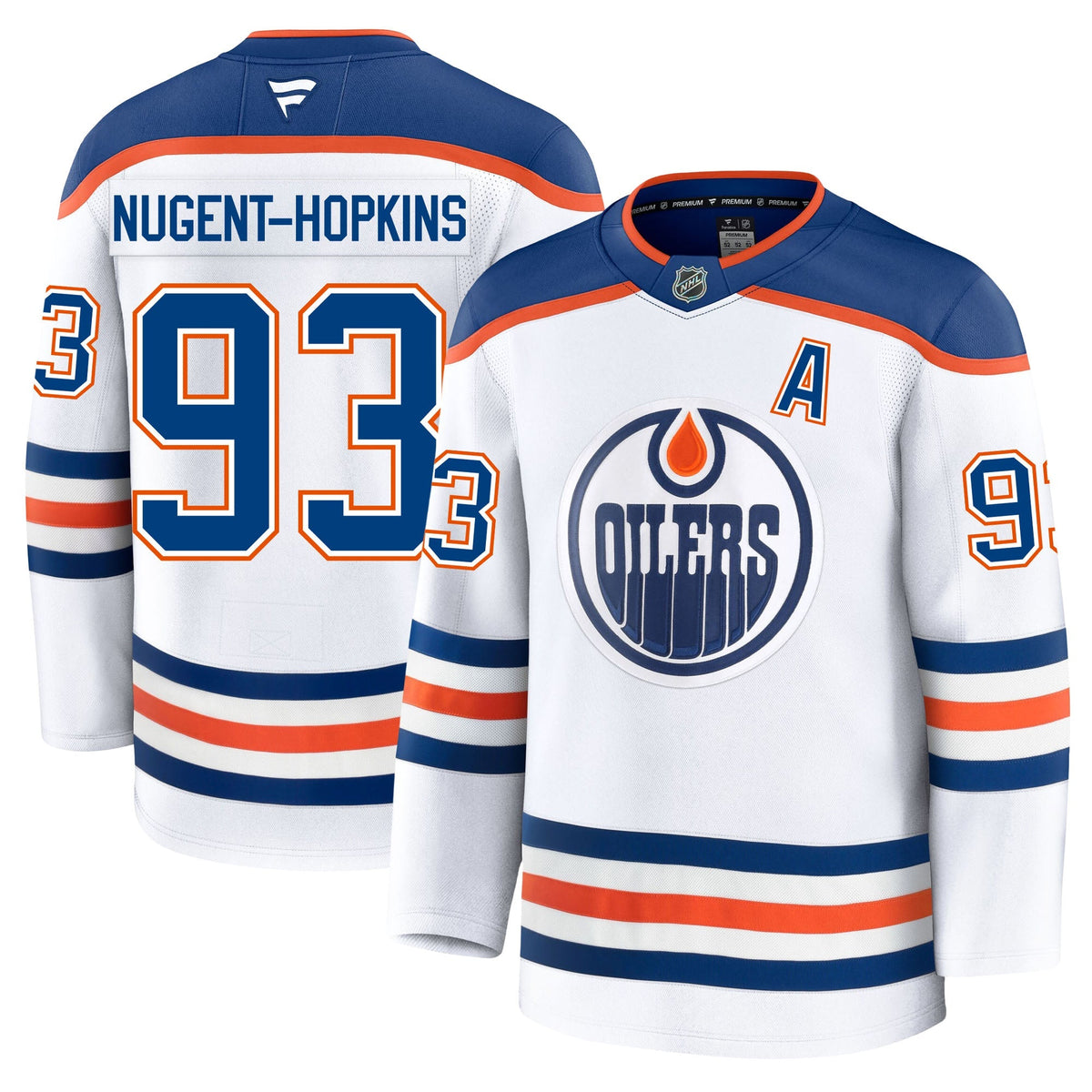 Ryan Nugent Hopkins Edmonton Oilers Fanatics Premium Away Jersey