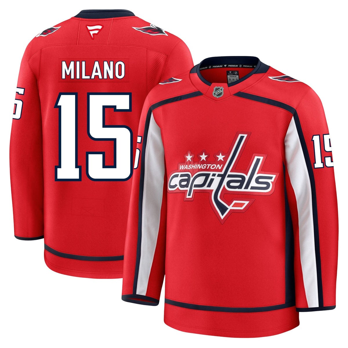 Sonny Milano Washington Capitals Fanatics Premium Home Jersey