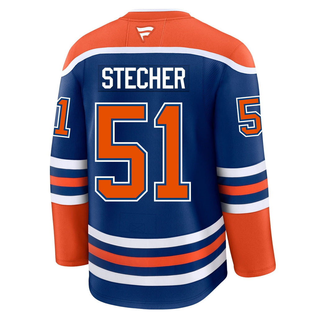Troy Stecher Edmonton Oilers Fanatics Premium Home Jersey
