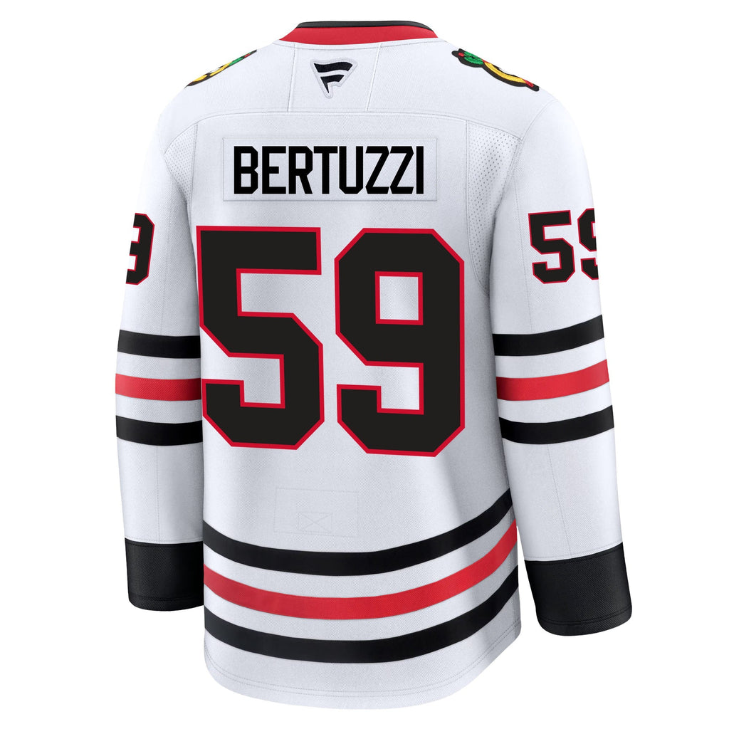 Tyler Bertuzzi Chicago Blackhawks Fanatics Premium Away Jersey