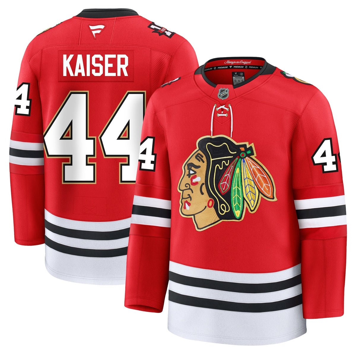 Wyatt Kaiser Chicago Blackhawks Fanatics Centennial Premium Jersey