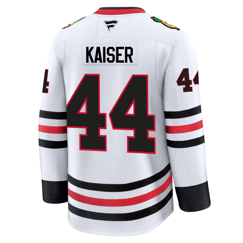 Wyatt Kaiser Chicago Blackhawks Fanatics Premium Away Jersey